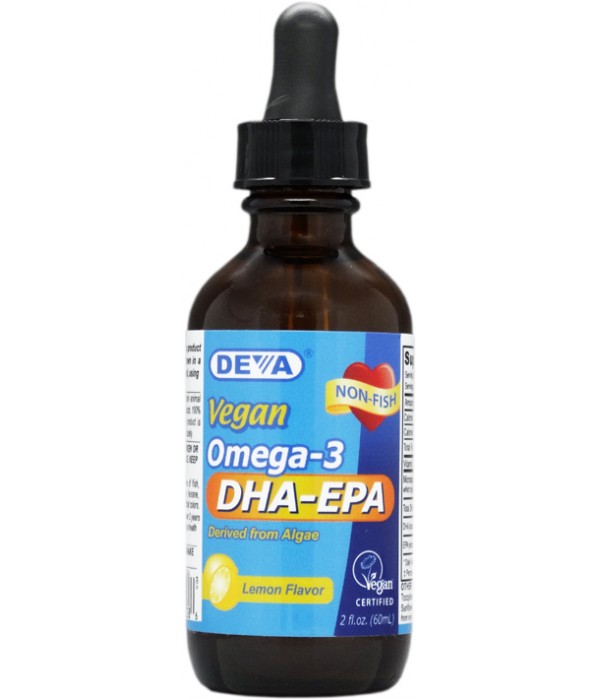 Vegan Liquid DHAEPA with Lemon Flavor Algae Omega3