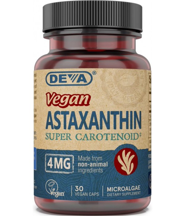 Vegetarian / Vegan Astaxanthin 4 mg Super Carotenoid from Algae