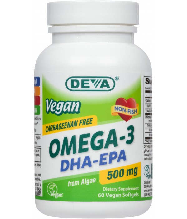 Vegan Omega 3 Supplement - Fish Oil Alternative Source for EPA & DHA Fatty  Acids - for Joint