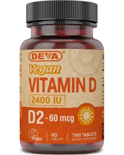 Vegan Vitamin D - Ergocalciferol - Vitamin D2 - 2400 IU Vegan Vitamin D - 2400 IU - Ergocalciferol