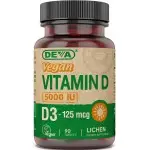 Vegan Vitamin D3 - Cholecalciferol - Vitamin D3 - 5000 IU - LICHEN - 125 mcg Vegan Vitamin D3 - 5000 IU - Cholecalciferol - 125 mcg